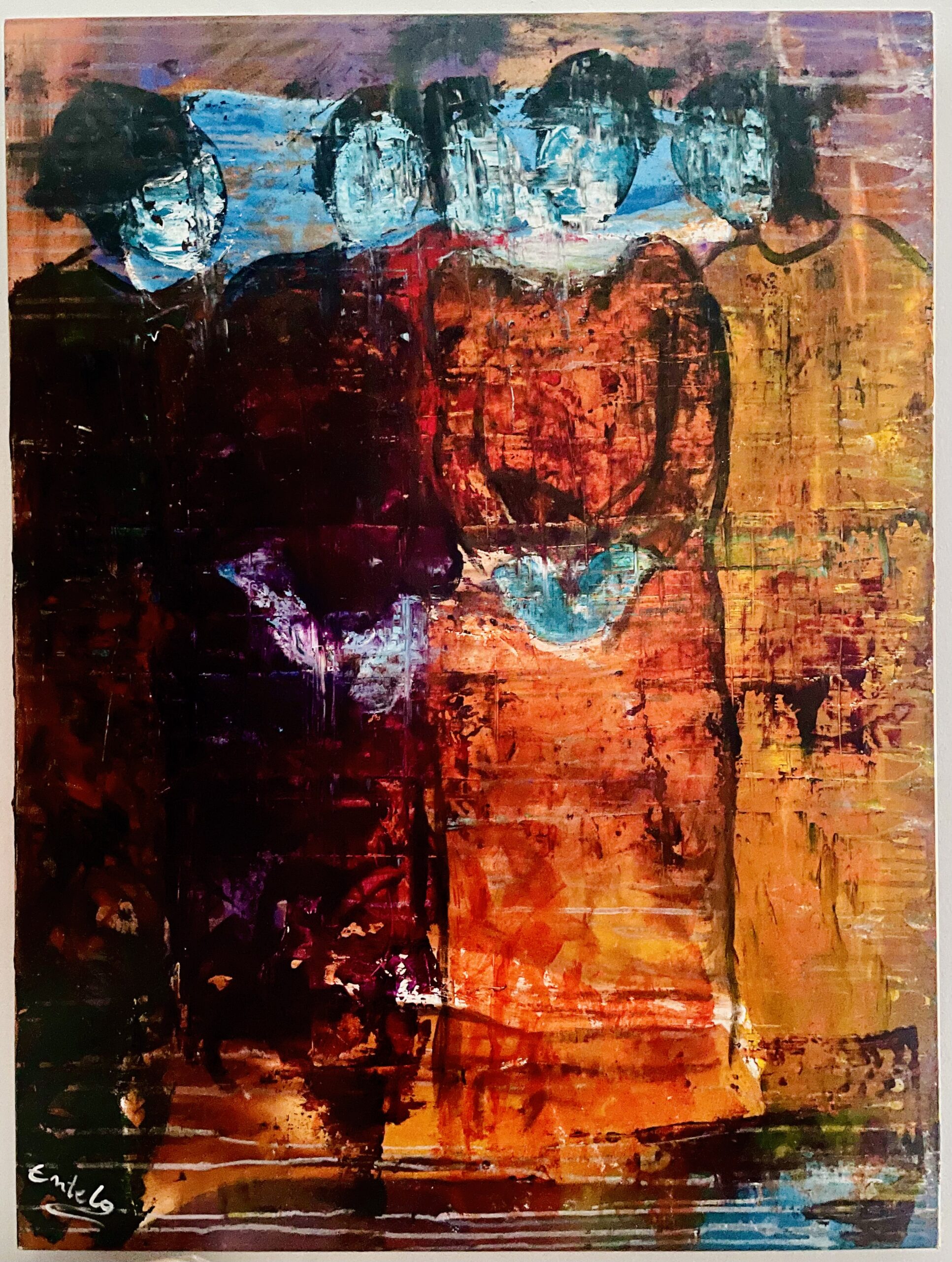 Gossip, 2018 oil on canvas 30x40