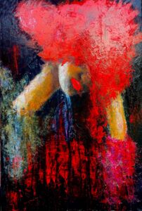 silent speak,24x36 inch, mixmedia